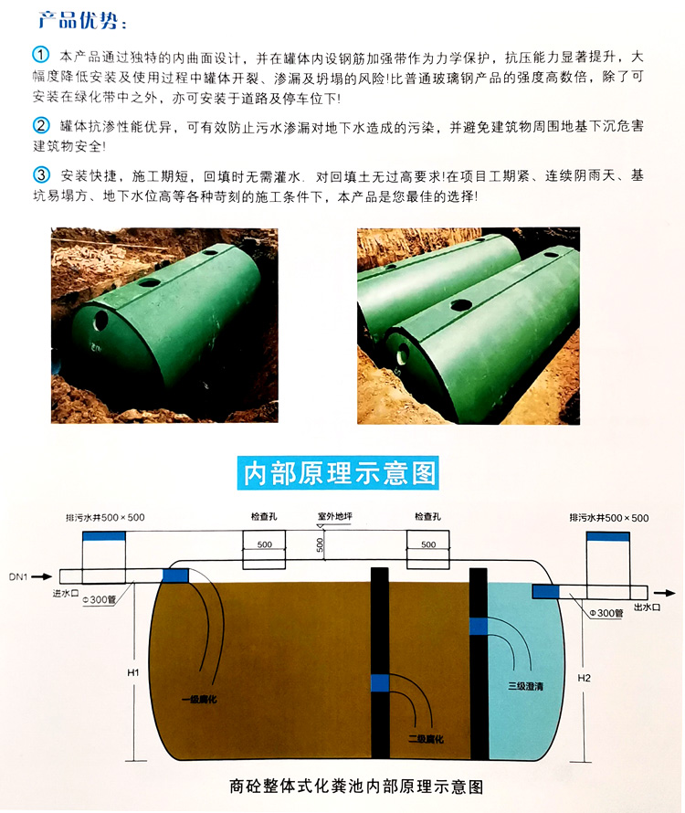 盐田玻璃钢化粪池